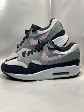 Nike Men's Size 6.5 Air Max 1 Grey Lilac Bloom Shoes Sneakers FD9082-001